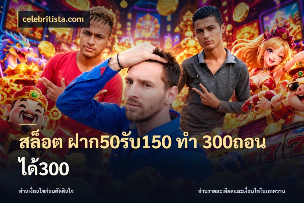 สล็อต ฝาก50รับ150 ทํา 300ถอนได้300 celebritista.com โปรยอดรับที่สายเกมสนใจ