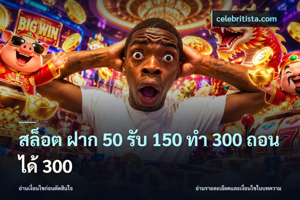 สล็อต ฝาก 50 รับ 150 ทํา 300 ถอนได้ 300