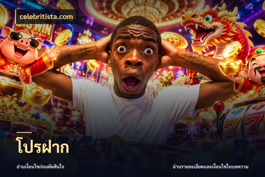 โปรฝาก จุดเด่นของเครดิตที่คนชอบเกมอยากรู้ ในมุม celebritista.com