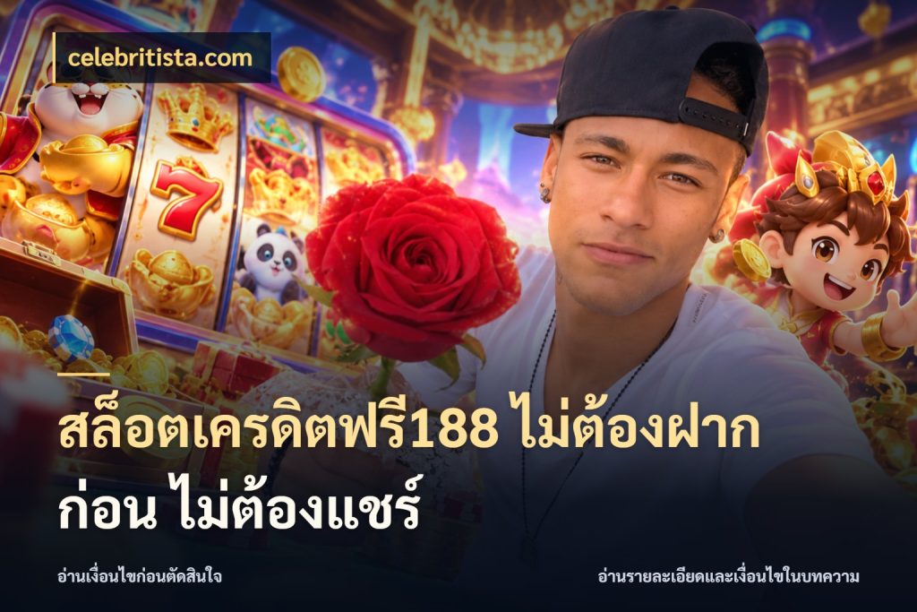 สล็อตเครดิตฟรี188 ไม่ต้องฝาก ก่อน ไม่ต้องแชร์ celebritista.com เลือกสไตล์ความสนุกจากรูปแบบเครดิต