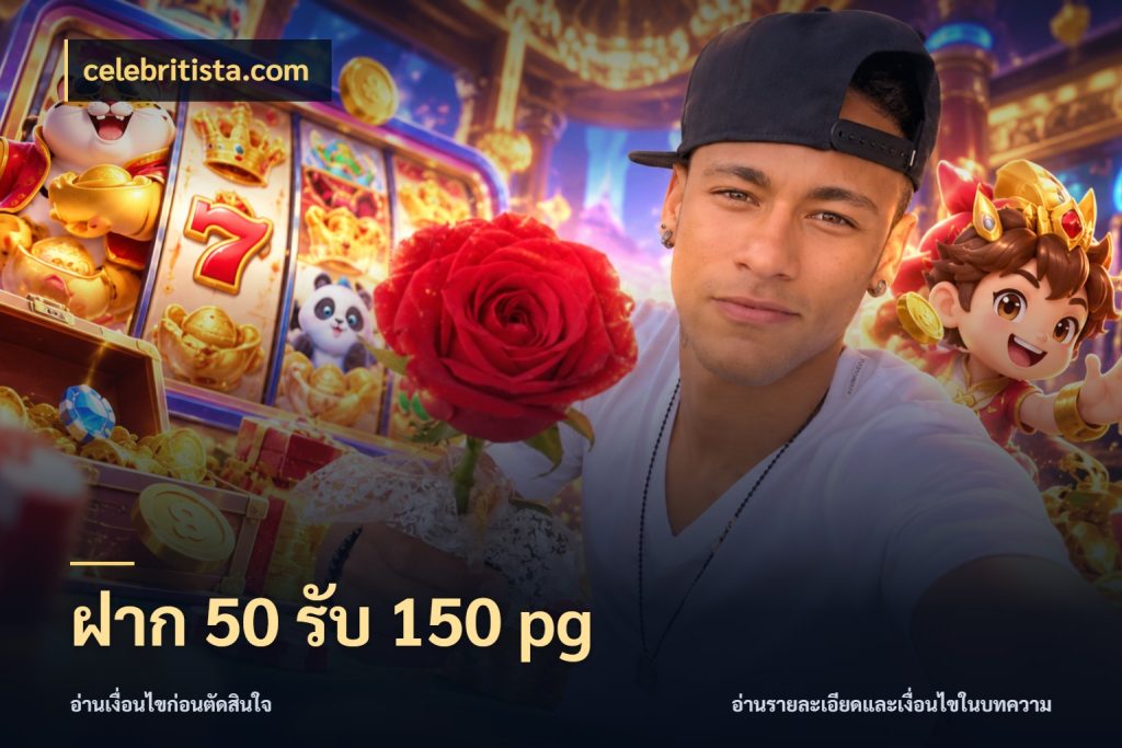 ฝาก 50 รับ 150 pg เปิดมุมโปรให้เข้ากับเกมแนวโปรด สไตล์ celebritista.com