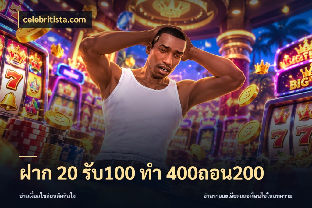 ฝาก 20 รับ100 ทํา 400ถอน200 โปรยอดรับที่สายเกมสนใจ สไตล์ celebritista.com