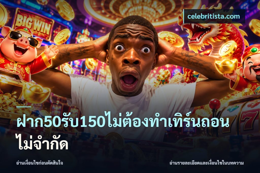 ฝาก50รับ150ไม่ต้องทําเทิร์นถอนไม่จํากัด