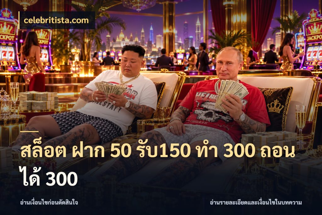 สล็อต ฝาก 50 รับ150 ทํา 300 ถอนได้ 300 celebritista.com จับประเด็นยอดรับก่อนเลือกความสนุก