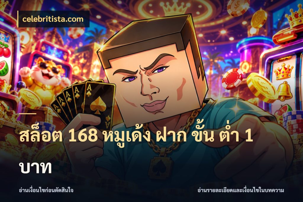 สล็อต 168 หมูเด้ง ฝาก ขั้น ต่ำ 1 บาท สายทุนน้อยเลือกความสนุกให้พอดี ในมุม celebritista.com