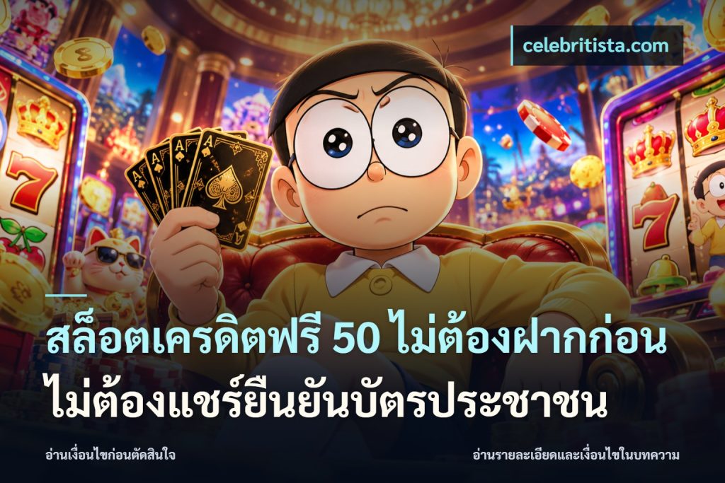 สล็อตเครดิตฟรี 50 ไม่ต้องฝากก่อนไม่ต้องแชร์ยืนยันบัตรประชาชน