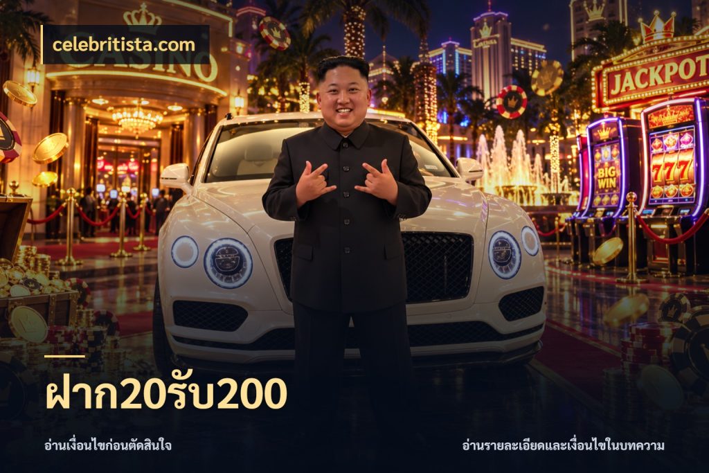 ฝาก20รับ200 โปรกับเกมที่ชอบเลือกให้ตรงสไตล์ กับ celebritista.com