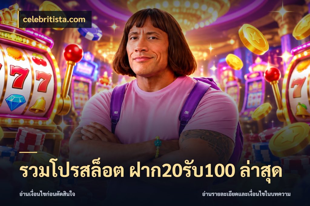 รวมโปรสล็อต ฝาก20รับ100 ล่าสุด celebritista.com โปรกับเกมที่ชอบเลือกให้ตรงสไตล์