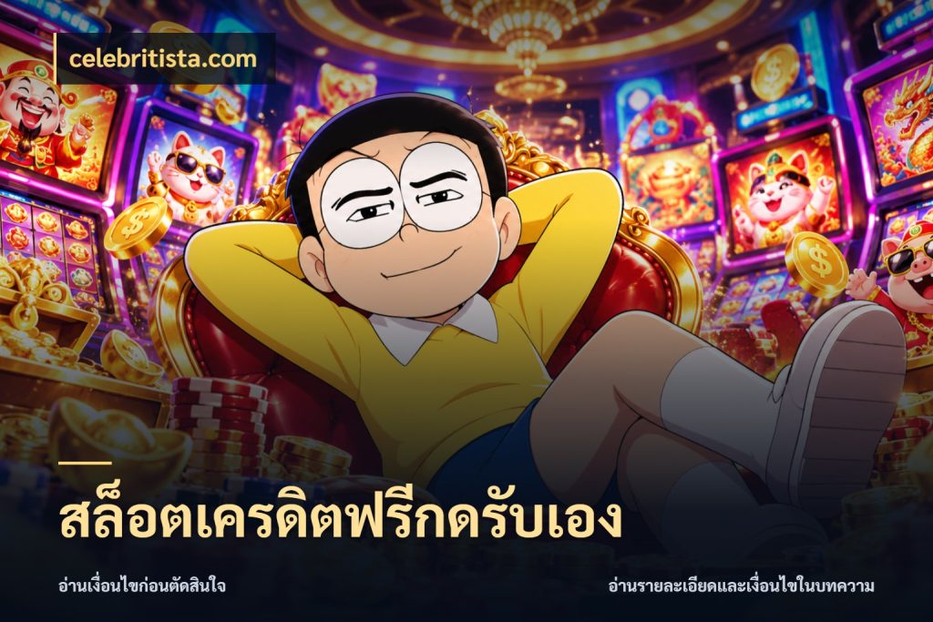 สล็อตเครดิตฟรีกดรับเอง celebritista.com เปิดประเด็นเครดิตฟรีสำหรับคนชอบลุ้น