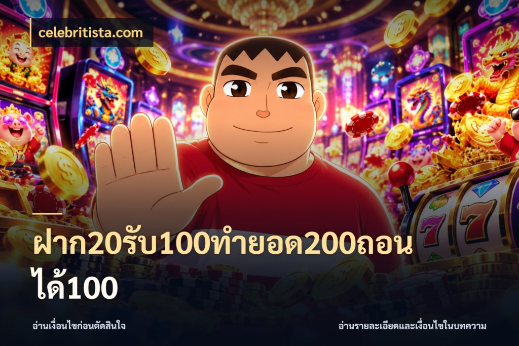 ฝาก20รับ100ทํายอด200ถอนได้100 celebritista.com จับคู่โบนัสกับสไตล์เกมที่ชอบ
