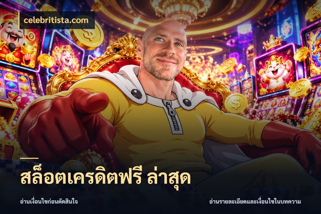 สล็อตเครดิตฟรี ล่าสุด เครดิตฟรีในมุมที่สายโบนัสสนใจ ในมุม celebritista.com