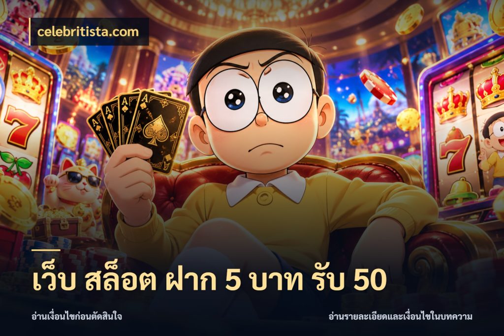 เว็บ สล็อต ฝาก 5 บาท รับ 50 โปรกับเกมที่ชอบเลือกให้ตรงสไตล์ สไตล์ celebritista.com