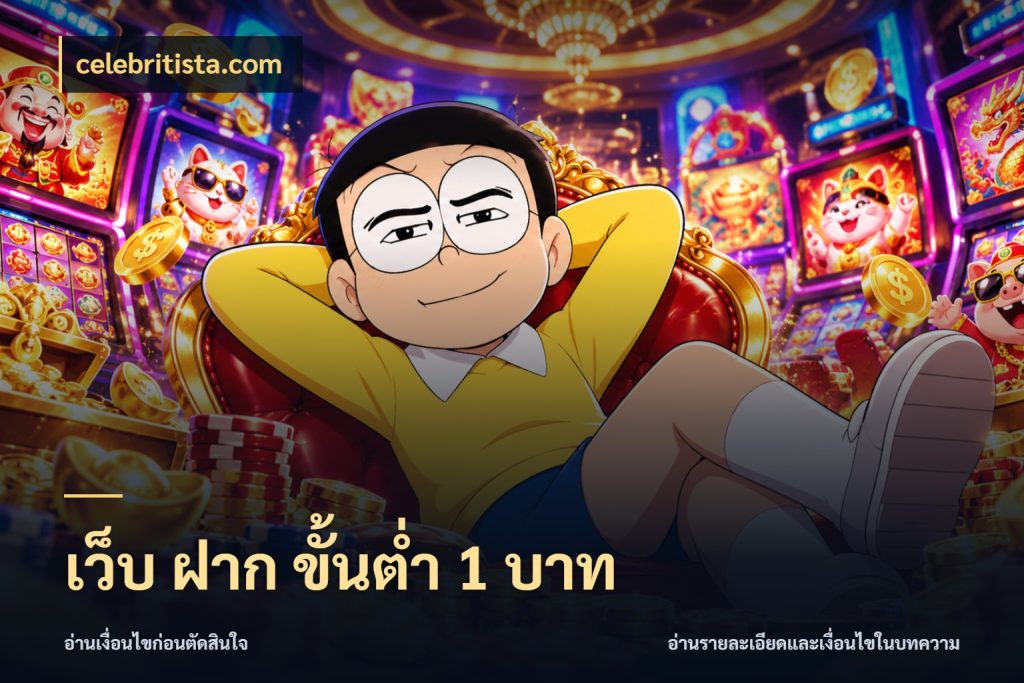 เว็บ ฝาก ขั้นต่ำ 1 บาท เปิดมุมยอดเริ่มต้นสำหรับคนชอบเกม ในมุม celebritista.com