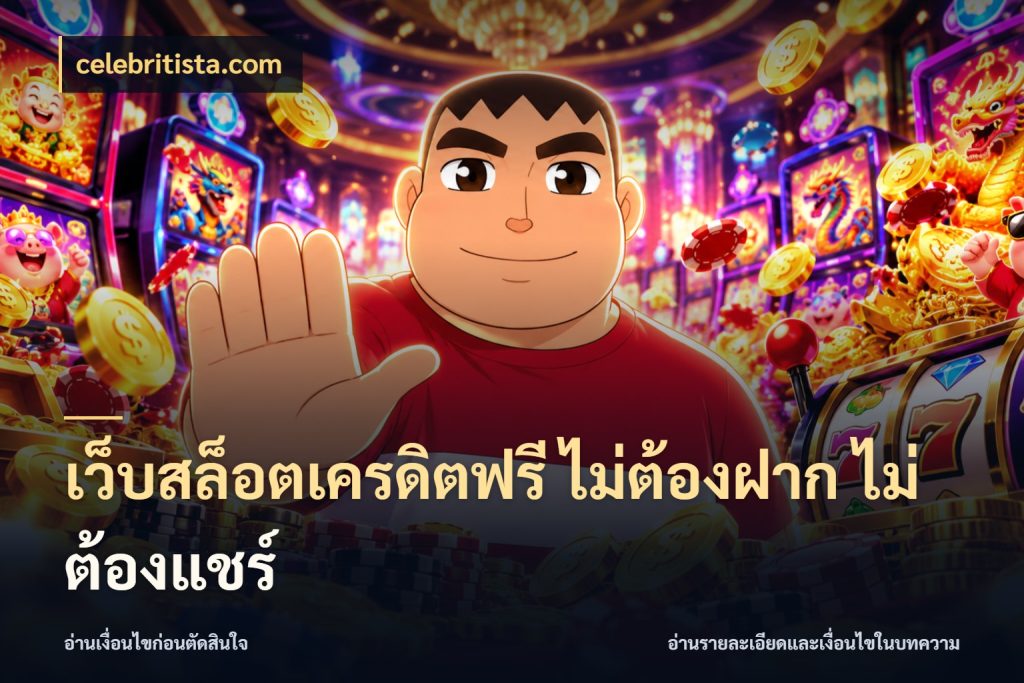 เว็บสล็อตเครดิตฟรี ไม่ต้องฝาก ไม่ต้องแชร์ เปิดประเด็นเครดิตฟรีสำหรับคนชอบลุ้น ในมุม celebritista.com