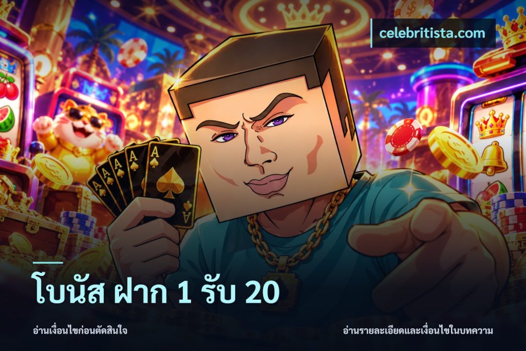 โบนัส ฝาก 1 รับ 20