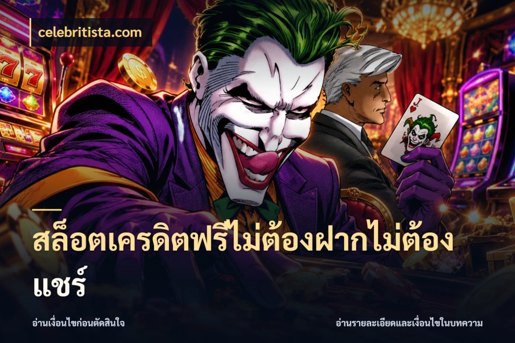 สล็อตเครดิตฟรีไม่ต้องฝากไม่ต้องแชร์ เลือกสไตล์ความสนุกจากรูปแบบเครดิต ในมุม celebritista.com