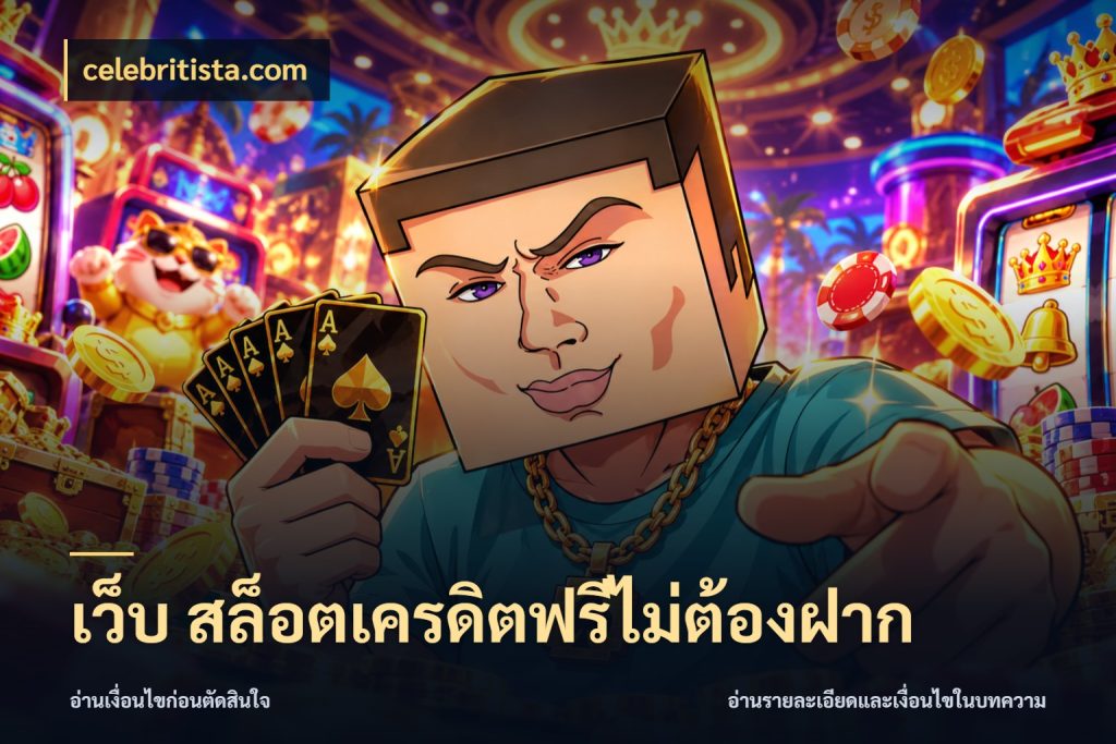 เว็บ สล็อตเครดิตฟรีไม่ต้องฝาก สีสันของเครดิตฟรีและเกมแนวที่ชอบ ในมุม celebritista.com