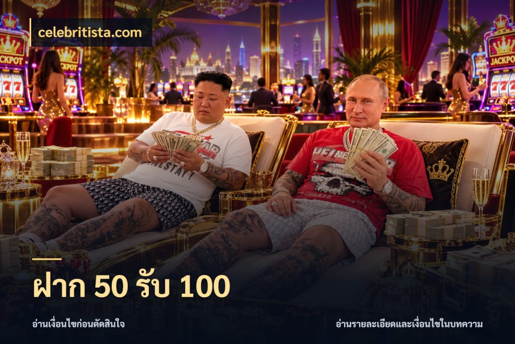 ฝาก 50 รับ 100 จับคู่โบนัสกับสไตล์เกมที่ชอบ สไตล์ celebritista.com