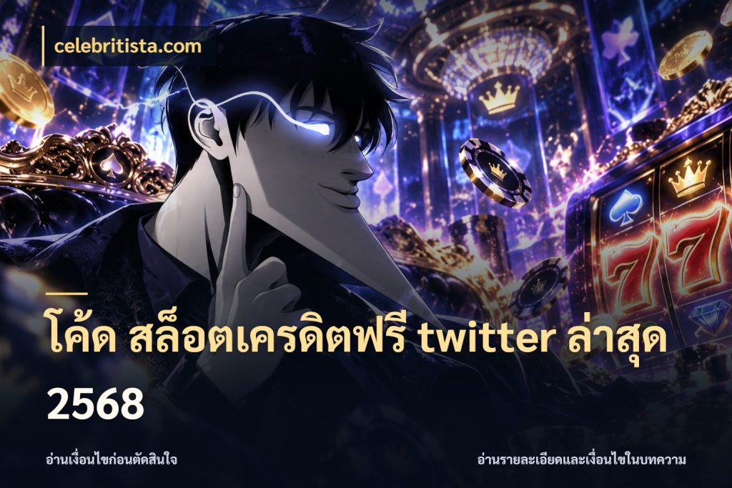 โค้ด สล็อตเครดิตฟรี twitter ล่าสุด 2568 รู้จักยอดและขอบเขตของเครดิตฟรี สไตล์ celebritista.com