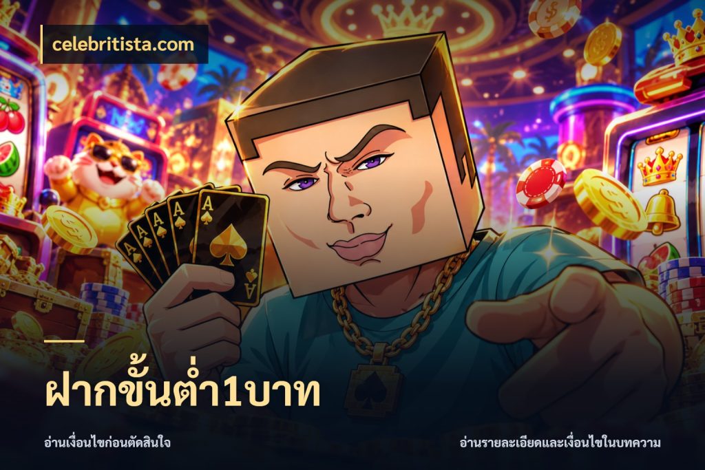 ฝากขั้นต่ำ1บาท จำนวนเริ่มต้นกับสไตล์เกมที่ชอบ กับ celebritista.com