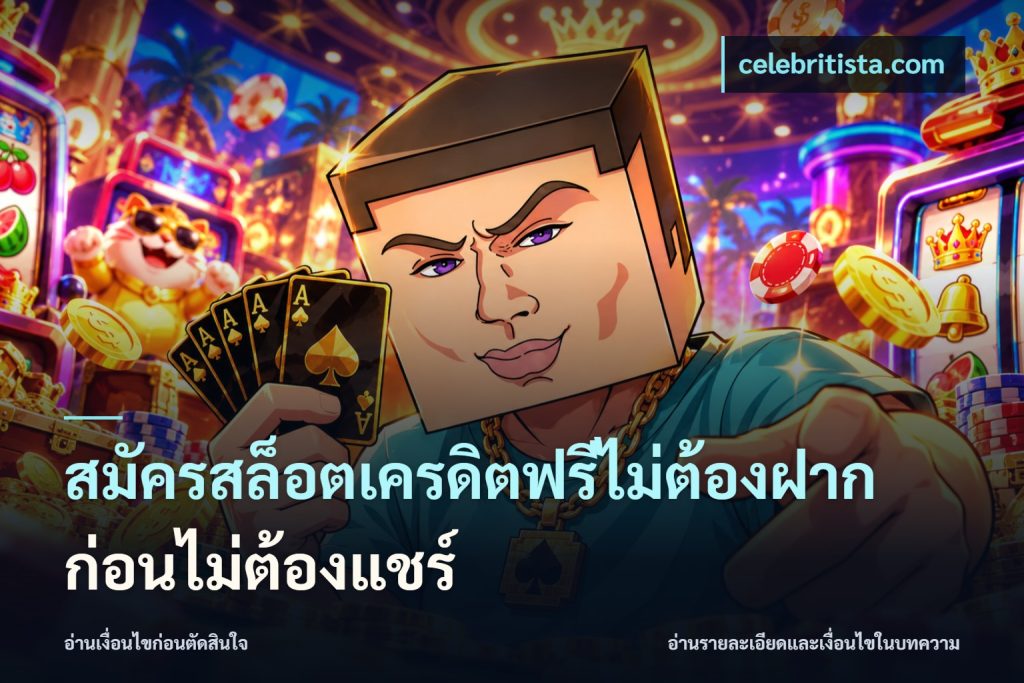 สมัครสล็อตเครดิตฟรีไม่ต้องฝากก่อนไม่ต้องแชร์