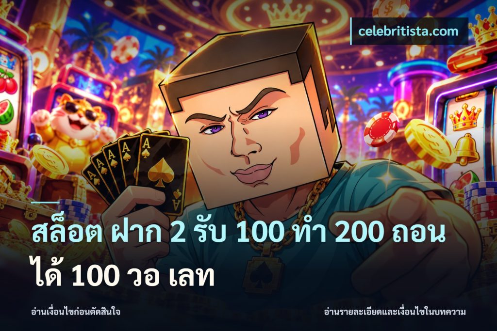 สล็อต ฝาก 2 รับ 100 ทํา 200 ถอนได้ 100 วอ เลท