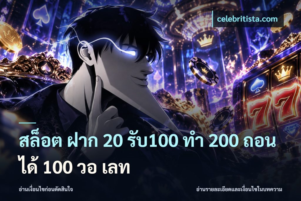 สล็อต ฝาก 20 รับ100 ทํา 200 ถอนได้ 100 วอ เลท