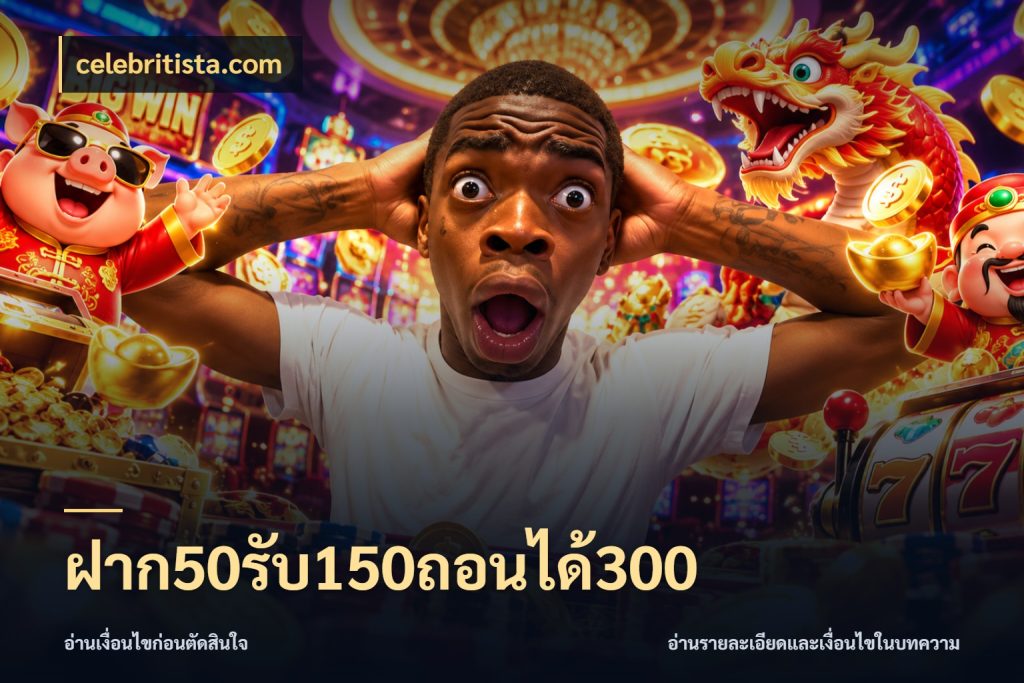 ฝาก50รับ150ถอนได้300 celebritista.com จุดเด่นของเครดิตที่คนชอบเกมอยากรู้