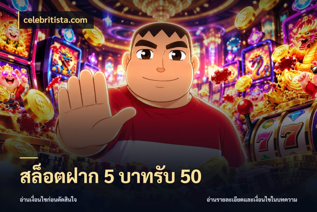 สล็อตฝาก 5 บาทรับ 50 โปรกับเกมที่ชอบเลือกให้ตรงสไตล์ ในมุม celebritista.com