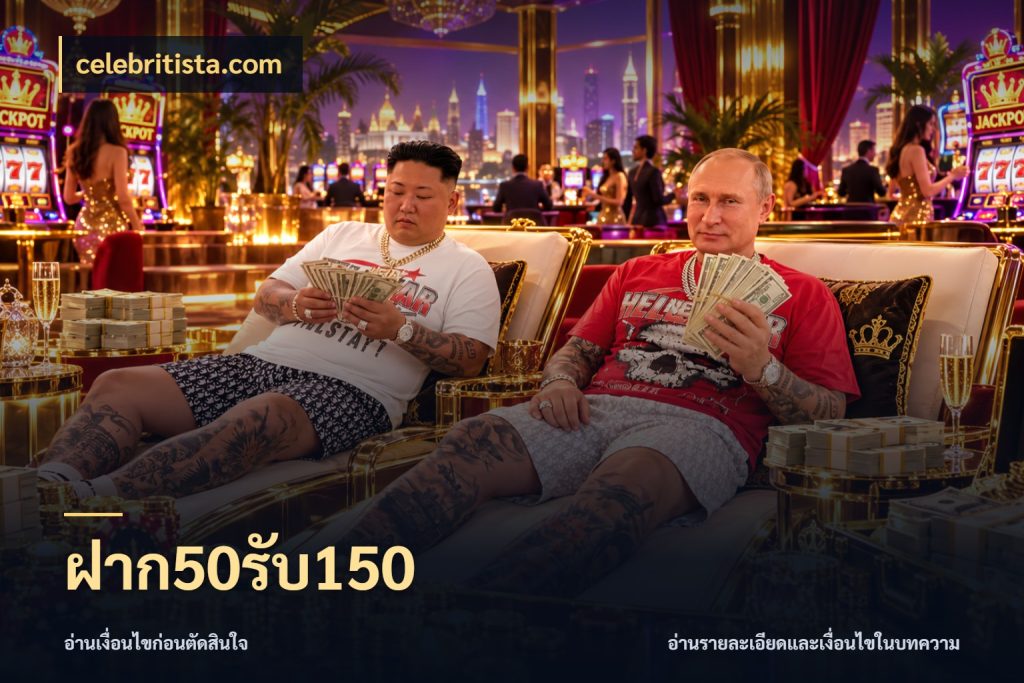 ฝาก50รับ150 สีสันของโปรฝากและยอดรับ ในมุม celebritista.com