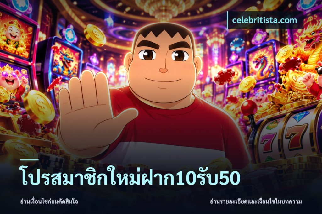 โปรสมาชิกใหม่ฝาก10รับ50