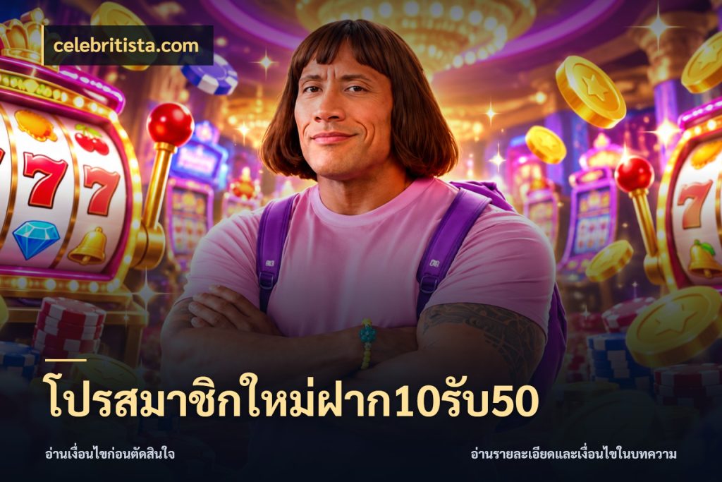 โปรสมาชิกใหม่ฝาก10รับ50 โปรกับเกมที่ชอบเลือกให้ตรงสไตล์ สไตล์ celebritista.com