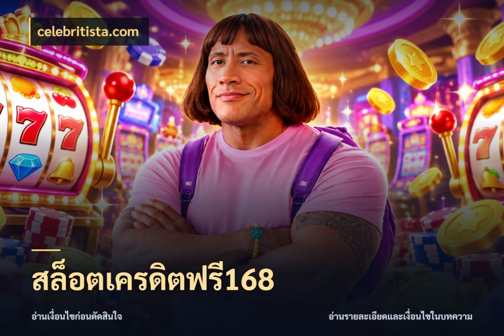 สล็อตเครดิตฟรี168 celebritista.com เปิดประเด็นเครดิตฟรีสำหรับคนชอบลุ้น