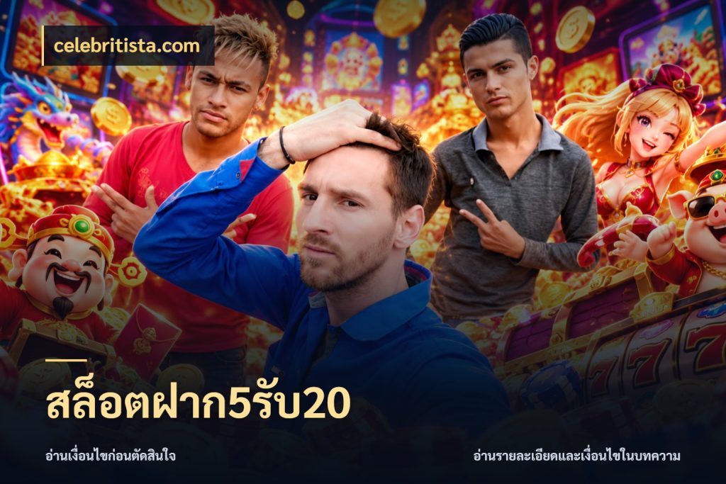 สล็อตฝาก5รับ20 celebritista.com จับคู่โบนัสกับสไตล์เกมที่ชอบ