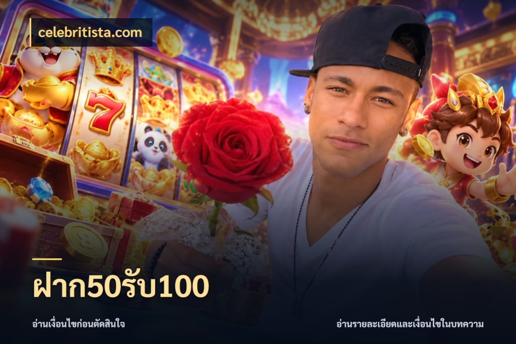 ฝาก50รับ100 จับคู่โบนัสกับสไตล์เกมที่ชอบ กับ celebritista.com