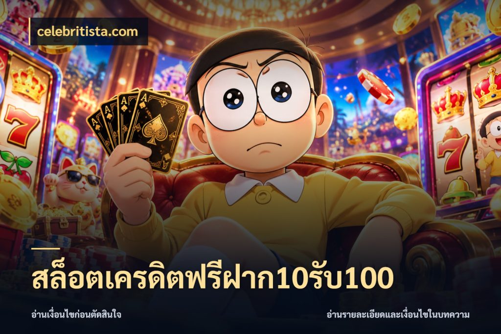 สล็อตเครดิตฟรีฝาก10รับ100 เครดิตกับรูปแบบโปรที่ตรงใจ ในมุม celebritista.com