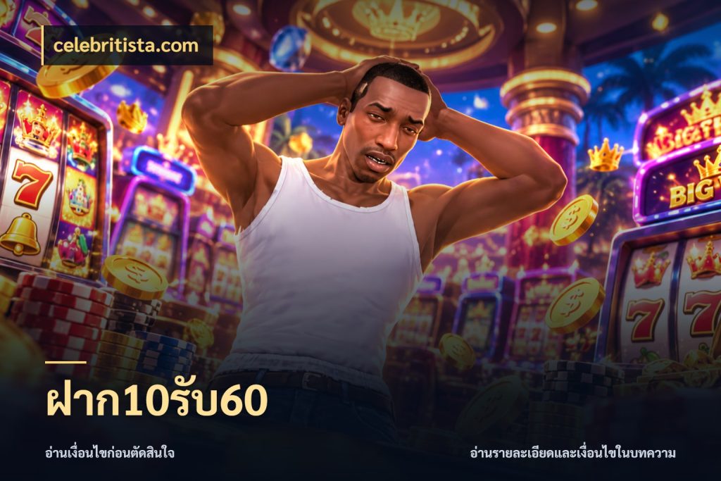 ฝาก10รับ60 ยอดฝากและยอดรับในมุมของคนชอบลุ้น สไตล์ celebritista.com