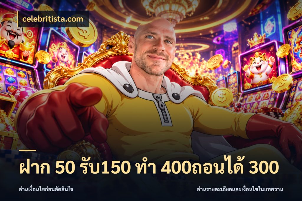 ฝาก 50 รับ150 ทํา 400ถอนได้ 300 สนุกกับตัวเลือกโปรในสไตล์ของคุณ ในมุม celebritista.com